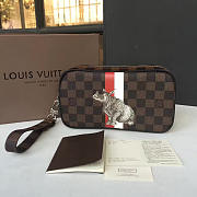  louis vuitton pochette CohotBag  volga damier ebene red&white - 1