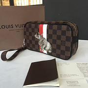  louis vuitton pochette CohotBag  volga damier ebene red&white - 5