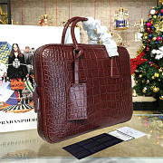 Prada leather briefcase 4206 - 3
