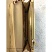 chanel lambskin mini chain wallet light beige a81023 vs03754 - 4