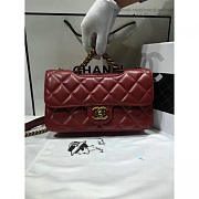 Chanel Quilted Calfskin Perfect Edge Bag Red Gold A14041 VS09015 - 2