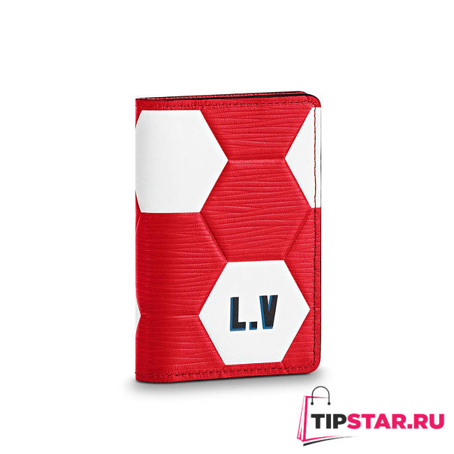 LV pocket wallet card pack red m63226 - 1