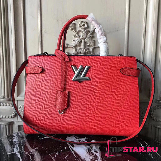 LV Twist Tote Red - 1