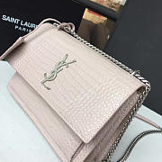 YSL Sunset Monogram Medium Crocodile Embossed Shiny 4727 - 3