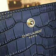 YSL Monogram Kate Crocodile Embossed Shiny Leather 4764 - 5