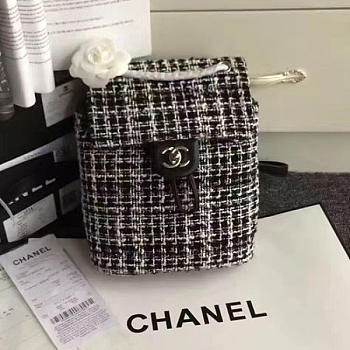 chanel tweed canvas mini backpack 170305 vs02592