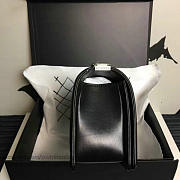 Chanel Medium Caviar Quilted Lambskin Boy Bag Black A13043 VS03324 - 2