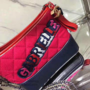Chanel's Gabrielle Small Hobo Bag (Red & Navy Blue) A91810 VS02172 - 6