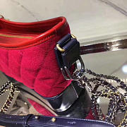 Chanel's Gabrielle Small Hobo Bag (Red & Navy Blue) A91810 VS02172 - 5