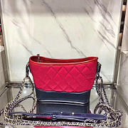 Chanel's Gabrielle Small Hobo Bag (Red & Navy Blue) A91810 VS02172 - 4