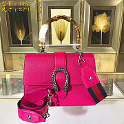 GUCCI Dionysus Medium Top Handbag (Rose Red Leather)  - 1