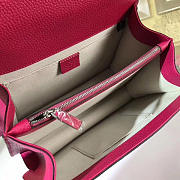 GUCCI Dionysus Medium Top Handbag (Rose Red Leather)  - 4