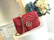 GUCCI GG Marmont Bag (Red) 2639 - 2