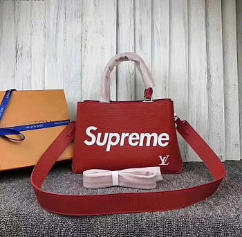 louis vuitton supreme CohotBag red 51347