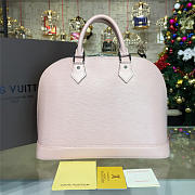 LV leather alma pm rose ballerine m41323 - 4