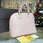 LV leather alma pm rose ballerine m41323 - 3