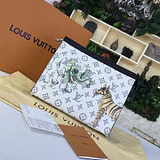 LV pochette volga monogram upside down canvas zebra 3613 - 1