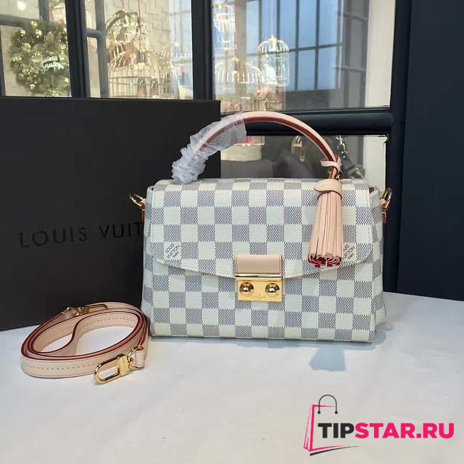 CohotBag louis vuitton croisette damier azur canvas gray - 1