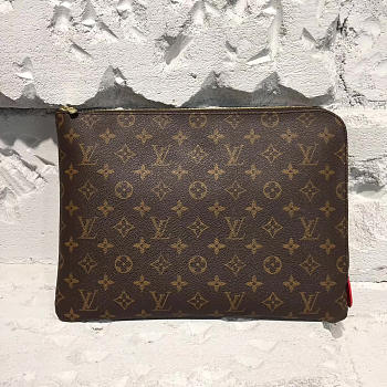  louis vuitton leather CohotBag  clutch bag 3724