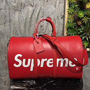 Louis Vuitton Supreme Keepall 45 Red 3790 - 1