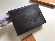 louis vuitton supreme clutch black bag m41366  - 5