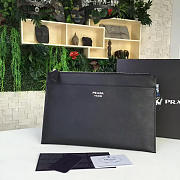 PRADA Leather Clutch Bag 4183 - 1