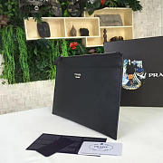 PRADA Leather Clutch Bag 4183 - 5