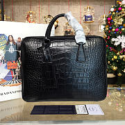 Prada leather briefcase 4201 - 1