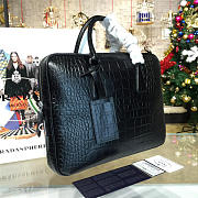 Prada leather briefcase 4201 - 3