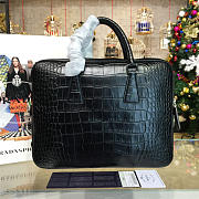 Prada leather briefcase 4201 - 4