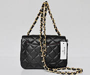 Chanel Lambskin Leather Flap Bag With Gold Hardware Black  - 5