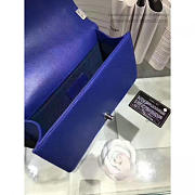 Chanel Quilted Lambskin Medium Boy Bag Blue A67086 VS03157 - 3