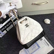 Chanel's Gabrielle Small Backpack White And Black A94485 VS06686 - 6