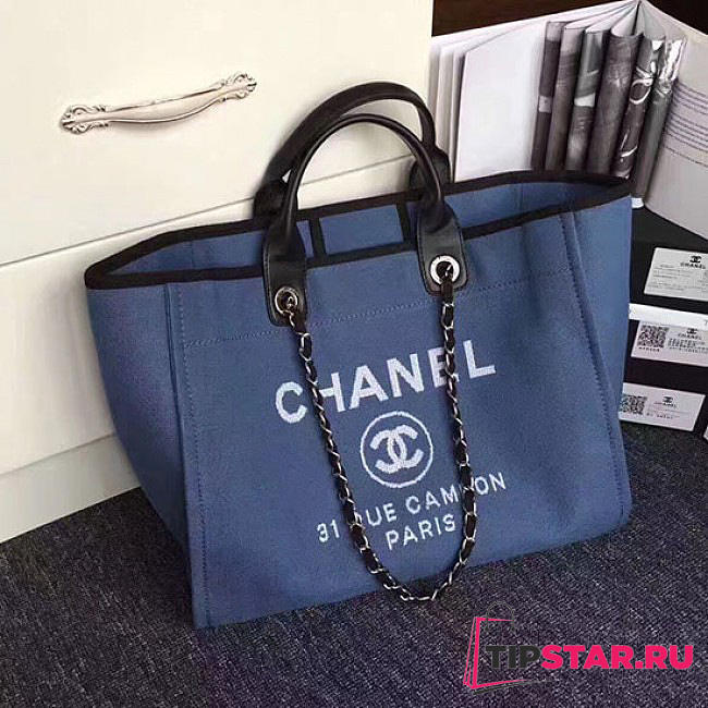 CHANEL Shopping Bag (Blue) A68046 VS05826 - 1