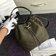 Chanel Calfskin Bucket Bag Green A93598 VS08204 - 2