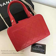 CHANEL Small Label Click Leather Shopping Bag (Red) A93731 VS02552 - 6