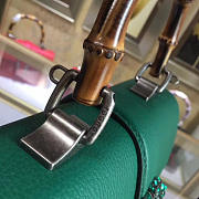 GUCCI Dionysus Medium Top Handbag (Rose Green Leather) - 5