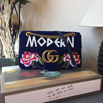 GUCCI GG Marmont Loved (Navy Blue)