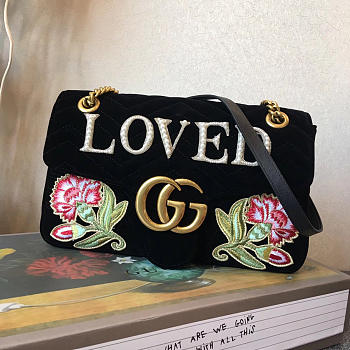 GUCCI GG Marmont Loved Bag (Black) 2658 
