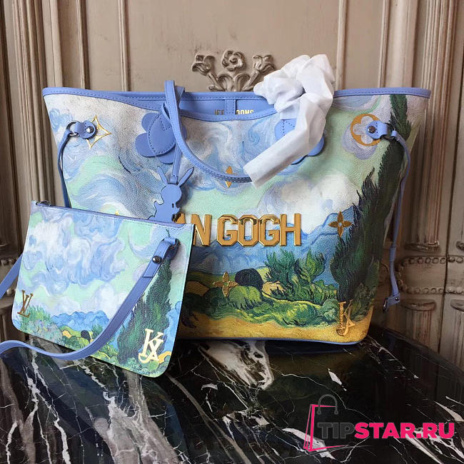 LV Masters neverfull jeff koons van gogh bag 32cm - 1