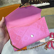 LV monogram vernis mira chain wallet pink 3348 - 6
