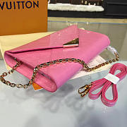 LV monogram vernis mira chain wallet pink 3348 - 2