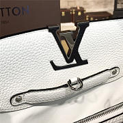 LV Capucines leather MM black/white 3469 36cm - 6