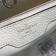 LV Capucines leather MM black/white 3469 36cm - 4