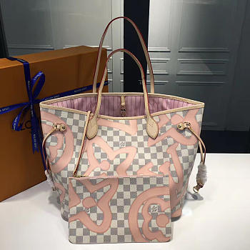 LV Neverfull MM rose ballerine 3702 32cm