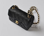 Chanel Caviar Leather Flap Bag With Gold Hardware Black - 2