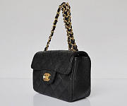 Chanel Caviar Leather Flap Bag With Gold Hardware Black - 3