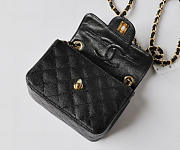 Chanel Caviar Leather Flap Bag With Gold Hardware Black - 4