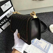 Chanel Lambskin Medium Boy Bag A67086 Black VS03723 - 3