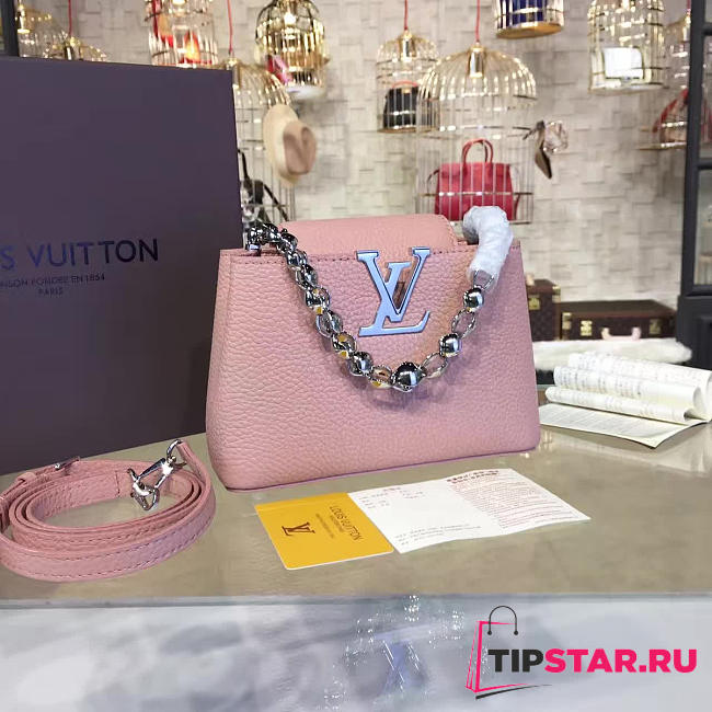 Louis Vuitton Capucines BB pink m52451 27cm - 1